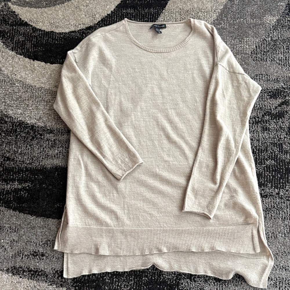Eileen Fisher Fine Merino Wool Sweater Size S